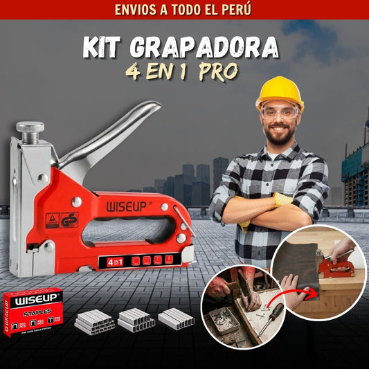 KIT GRAPADORA 4 EN 1 + CAJA DE GRAPAS F1
