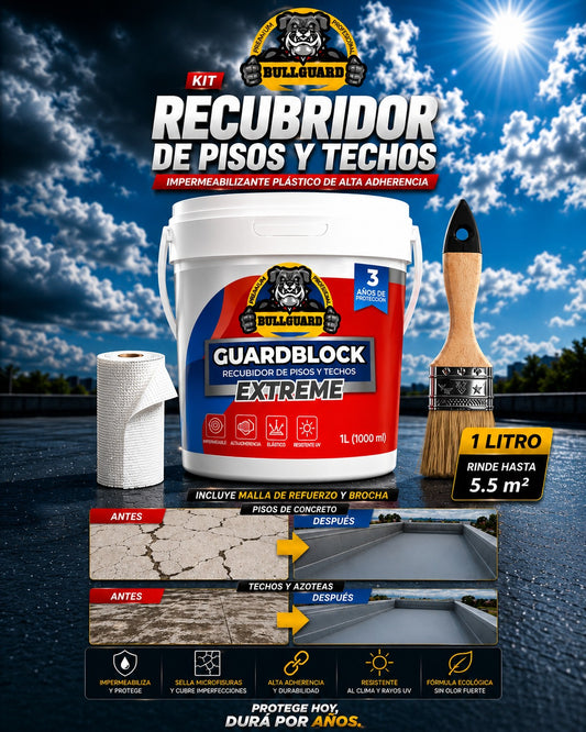 KIT RECUBRIDOR PISOS Y TECHOS + BROCHA + MALLA F7
